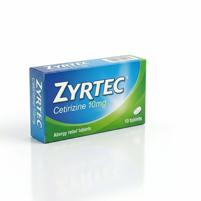 Zyrtec Cetirizine 10mg 20 tablets