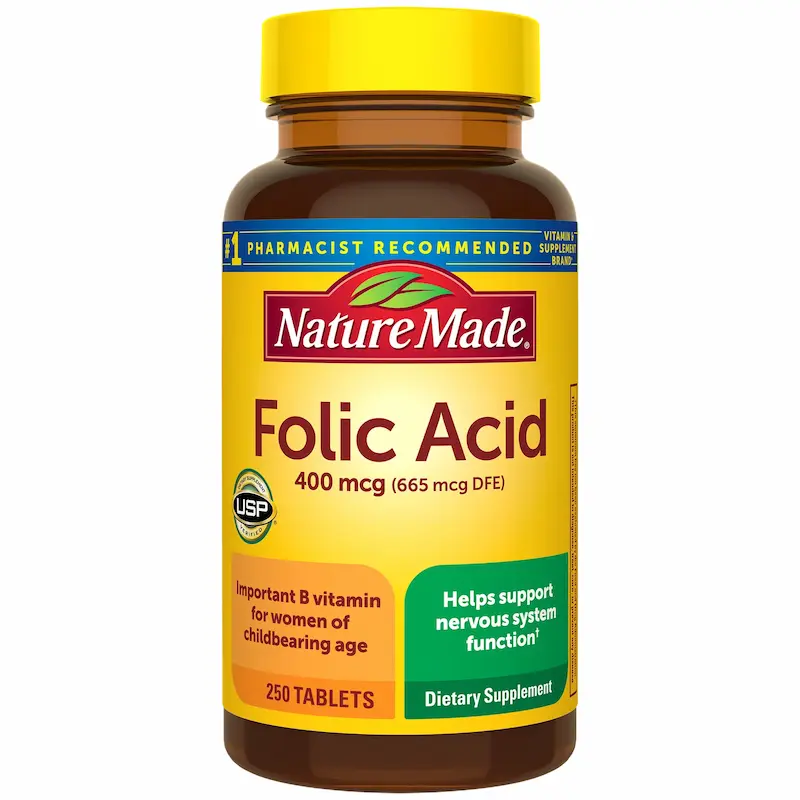 nature made folic acid 400mcg